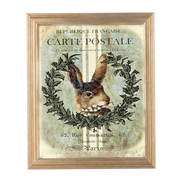 Hand Crafted Other - Vintage French Rabbit Wall Art